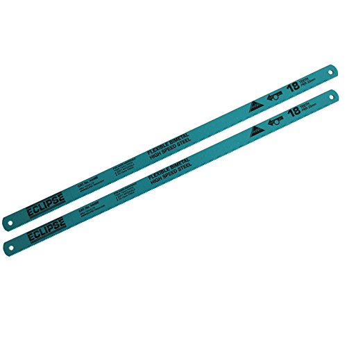 Image of 2 x Eclipse Plus 30 Hacksaw Blades 18 TPI Bi-Metal Flexible High Speed Steel Hacksaw Blades 12” 300mm by AllTrade Direct by AllTrade Direct