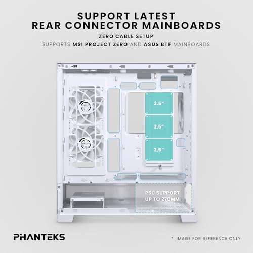 Image of Phanteks XT View Matrix Mid-Tower ATX Gaming PC Case, 600-LED Matrix Display, Tempered Glass Front & Side Panels, USB-C 3.2 Gen2, 3X D-RGB Fans Included, Rear-Connector Ready (Grey White)