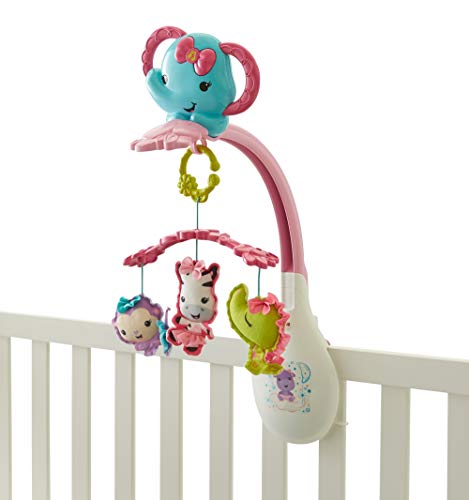 Móbile Amiguinhas Animais, Fisher Price, Mattel, Rosa