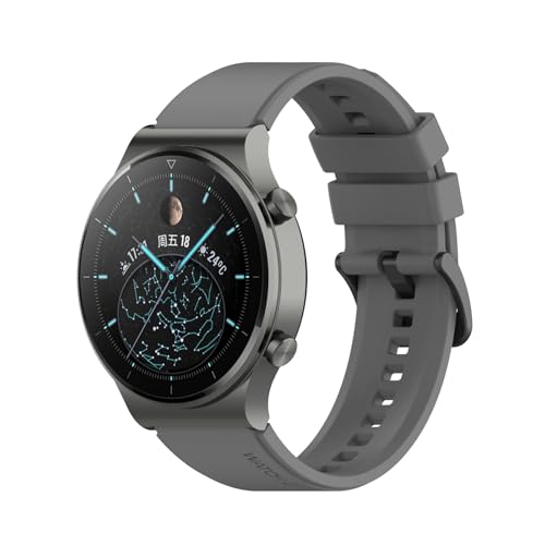 [�����ȓX] 20 22mm ���j�o�[�T�� �N�C�b�N �����[�X�ʖʃV���R�� �X�g���b�v �ɓK��Huawei Watch GT 2 GT2 Pro GT3 GT 3 Pro 46mm/3 SE �����i�[�����X�g���b�v�ɓK���Ă��܂�(GRAY,22mm Uni