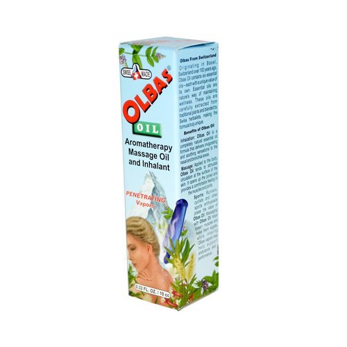 Olbas Therapeutic, Aromatherapy Inhalant and Massage Oil, 0.32 fl Ounces. Pack of 1 Bottle