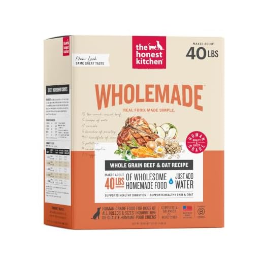 The Honest Kitchen Human Grade Wholemade™ Dehydrated Dog Food, Whole Grain Beef and Oat, 10 lb (makes 40lbs)