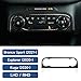Car Carbon Fiber Center Console AC Switch Panel Sticker Trim Cover Interior Decoration Accessories for Ford Bronco Sport 2021-2024 / Explorer & Kuga 2020-2024
