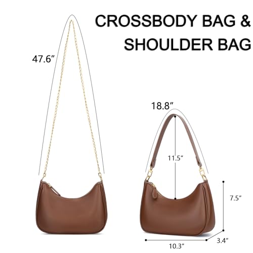 Image of KKXIU Shoulder Bag for Women Cute Hobo Purses and Handbags Retro Clutch Underarm Purse | Cute