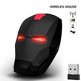 Iron Man Mouse Wireless Mouse Gaming Mouse Gamer Computer Mice Button Silent Click 800/1200/1600 DPI...