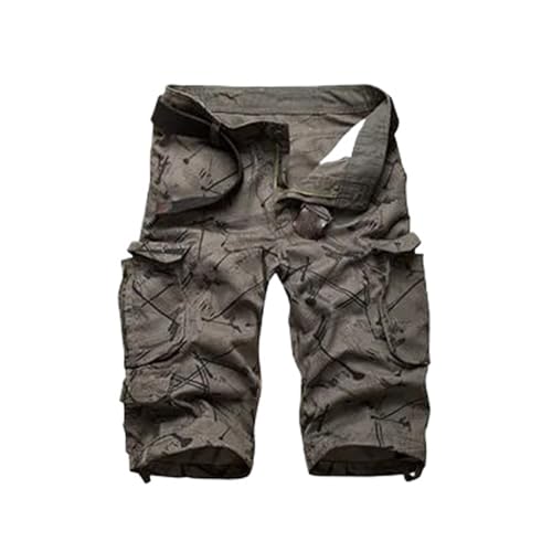 Short cargo en coton pour homme avec multi-poches en style décontracté