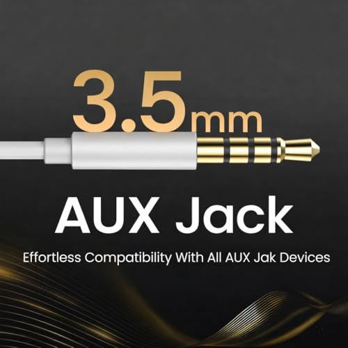 Image of 3.5mm Wired Earphones with Mic | in-Ear Headphones with 14.2mm Dynamic Driver for Apple iPhone 15 with Powerful Bass, in-Line Controls, TPE Anti-Tangle Cable (STB.NJR.1TB)