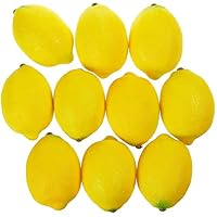 Algopix Similar Product 7 - Juvale Fake Fruit Lemons 10 Piece