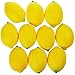 Juvale Fake Fruit Lemons - 10 Piece Artificial Fruit Decorations, Fake Fruit Decoration Still Life Paintings, Storefront, Kitchen Decor, Yellow, 3.7 x 2.5 inches