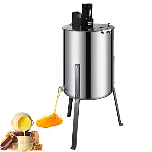 Verbesserter elektrischer Honigschleuder-Separator mit 4 Rahmen, Edelstahl-Waben-Spinner-Trommelkurbel, Bienenzucht-Pro…