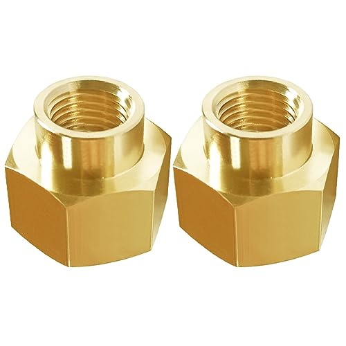 Joywayus 2Pcs Brass 1/2" NPT Female to 1/4" NPT Female Pipe Fitting Adapter