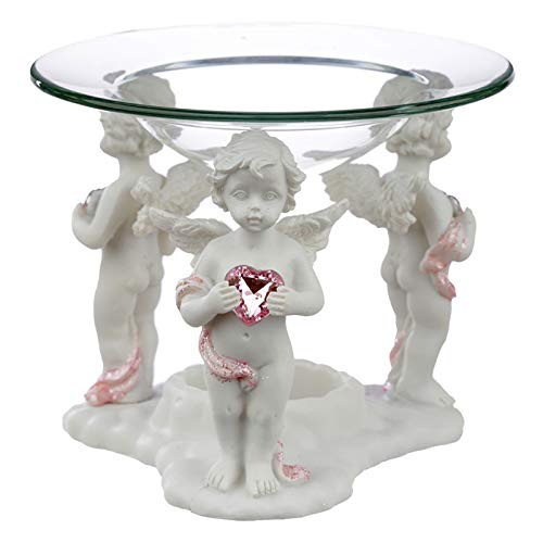 HoitoDeals Peace of Heaven Cherub Call of the Heart Oil & Wax Burner For Home, Decorative Novelty Ornament (1Pcs)