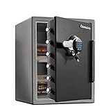 Seguridad optima: en acero; 6 pinos movibles de acero ø2,5 cm (un 60% más ancho que los pestillos tradicionales); combinación programable con retroiluminación
