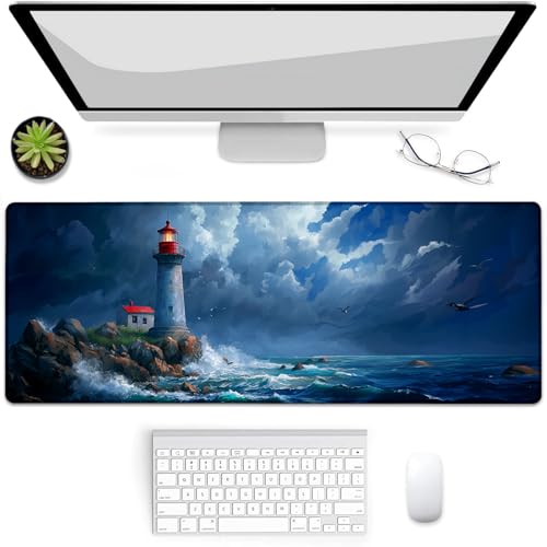Tapis de souris de jeu antidérapant grand format 80x30 cm pour un contrôle ultra précis