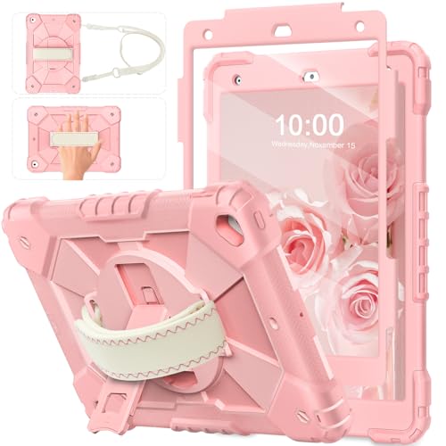 WESOROL Case for iPad 9th/ 8th/ 7th Generation Case (iPad 10.2 Case 2021/2020/ 2019),Military Grade Shockproof Case for 9th Generation iPad Case with 360 Rotatable Stand & Hand Strap