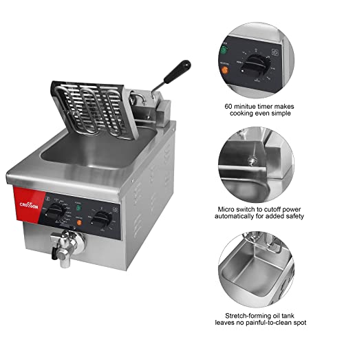 crosson CROSSON 6L Electric Countertop Deep Fryer EF-6V の商品画像 3