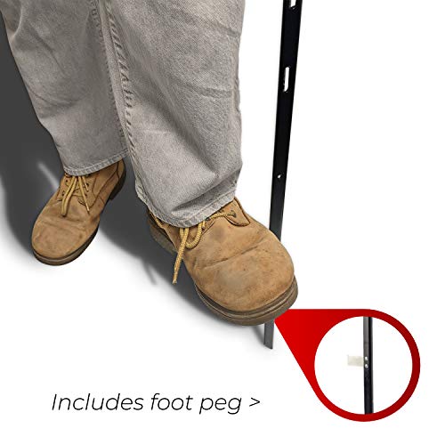 Step Stake For Signs (Heavy Duty) | 46 Inches Tall (~ 4Ft) | For Real-Estate, Parking, Garage Sale, And Event Signs (2) #TOP3