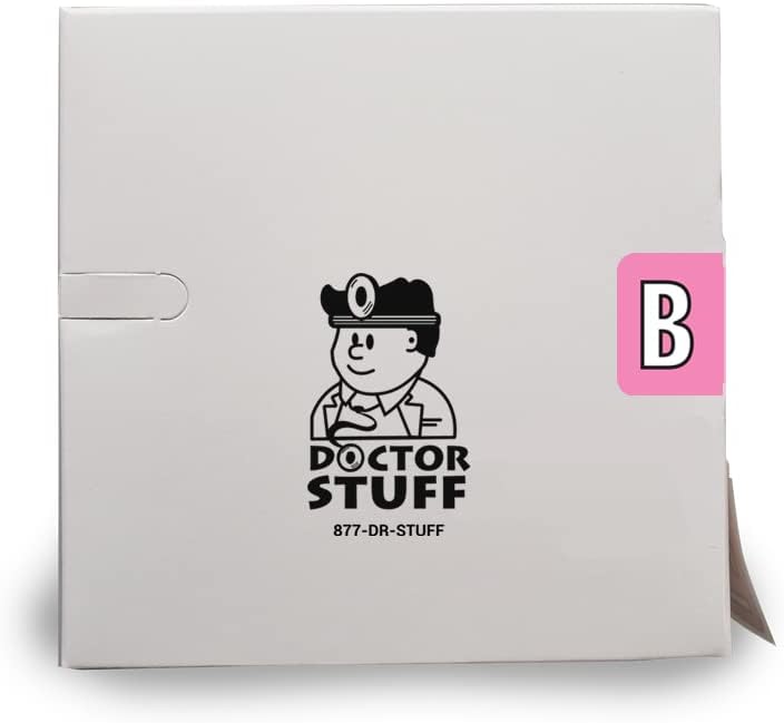 Doctor Stuff - File Folder Labels, Alphabet Letter B, Amerifile ColorBrite - Aram/ColorBrite Series Compatible Alpha Stickers, Pink, 1-1/2" x 1”, 500/Roll