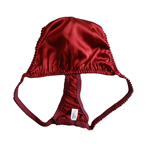 Men's Silk Panties G-Strings Thongs Size S M L XL 2XL (Multicoloured)2