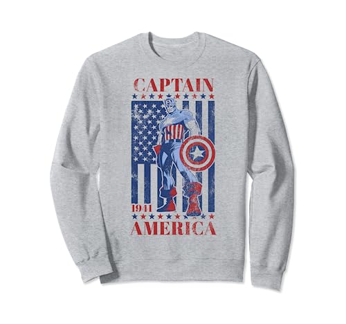 Marvel Captain America Vintage Flag 1941 Graphic...