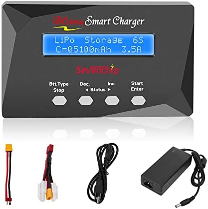 Sevenchip B6 Balance Charger RC Lipo Battery Charger Discharger with Power Supply for 1S-6S LiPo Lilon Life NiCd NiMh Pb RC Battery Charger