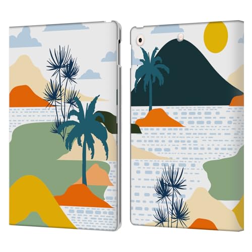 Étui en cuir iPad 10.2 Haroulita haut de gamme finition Le Coucher du Soleil