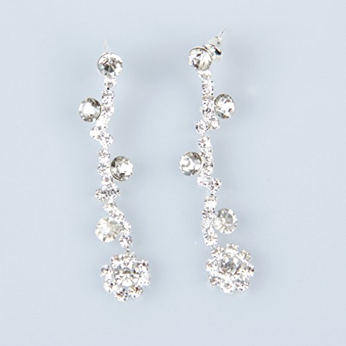 Clearbridal Women Rhinestones Necklace Earrings Jewelry Sets For Bridal 15049A #TOP2