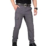 ZMNKH Herren Outdoor Tactical Hose Cargo Hose mit Vielen Taschen für Jagd Wandern Camping Schnell Trocknende Arbeitshose