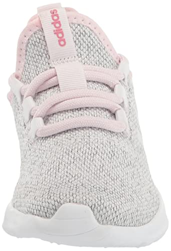 Adidas Cloud Foam-Pure Running Shoe, White/White/Clear Pink, 4 Us Unisex Big Kid #TOP1