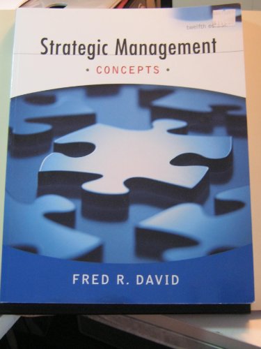 Strategic Management: Concepts