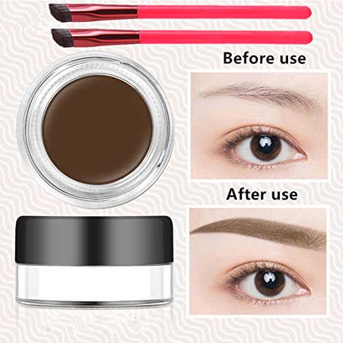 Multi Function Eyebrow Brush, Eyebrow Brush Professional Eyebrow Brush, Eye Brow Concealer Contour Brush, Three-Dimensional Concealer Makeup Brush (Darkbrown 3P) #TOP1