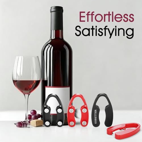 GOBETTER 4 Pcs Wine Foil Cutter with Magnetic Design, 2Black 2Red by GOBETTER - Used condition - Image 7