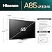 Hisense 65A85N 164cm (65 Zoll) Fernseher, 4K UHD OLED Smart TV,120Hz, HDMI 2.1, Game Mode Pro, AMD FreeSync Premium, Dolby Vision IQ & Atmos, Bluetooth, Alexa Built-in, Schwarz, [2024]