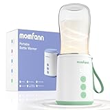 MOMFANN Portable Bottle Warmer, Travel Baby Bottle Warmer for Breastmilk On The Go, Leak-Proof, 2 Modes Fast Heating