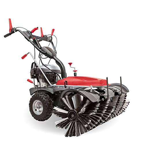 Scheppach SC2200PE Benzin Kehrmaschine mit E-Start | Kehrbreite 100cm | 3 Vorwärts & 1 Rückwärtsgang | Motorbesen | Schneeräumer | Schneefräse | Schneeschieber