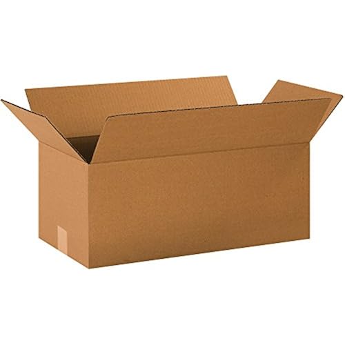 PARTNERS BRAND 20 x 10 x 8 Corrugated Cardboard Boxes, Long 20"L x 10"W x 8"H, Pack of 20 | Shipping, Packaging, Moving, Storage Box for Home or Business, Strong Wholesale Bulk Boxes