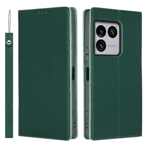 �Ή� Xperia 1 VIII SO-51G SOG17 XQ-GE44 �蒠�^�P�[�X�uRsaa�v�{�v �G�N�X�y���A 1viii �Ή� �J�o�[ �㎿�Ȏ�G��v���U�[ �l�C �ϏՌ� �J�[�h���[ ���u���X�^���h�@�\ �X�g���b�v�t��(�O���[��)