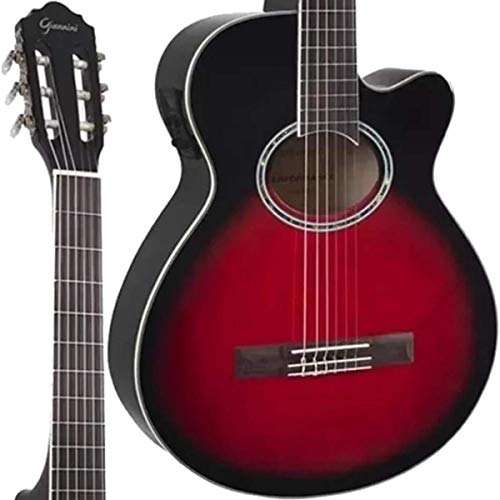 Violao Eletrico Nylon Gnf-1D Ceq Bk Pt