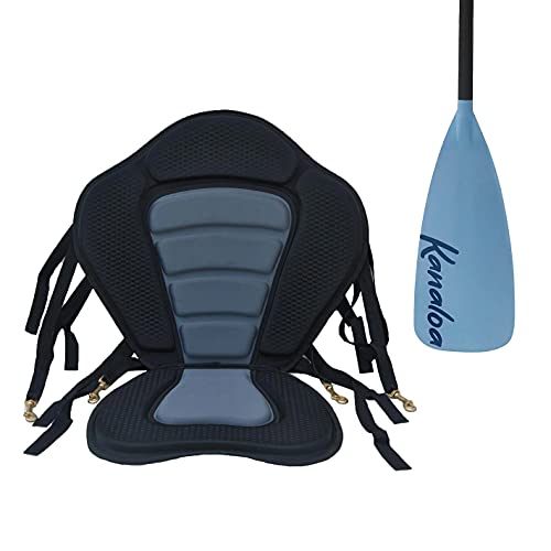 Boardworks Kanaloa Seat Conversion Kit - Paddleboard Kayak Seat - with Paddle Blade end, Black, One Size, (8050029)