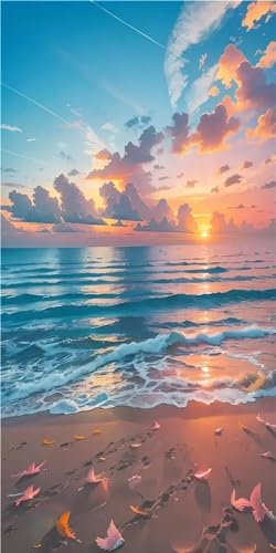 Tableau Diamant Coucher de Soleil pour Évader l'Esprit - Kit Point de Croix Adulte Z34
