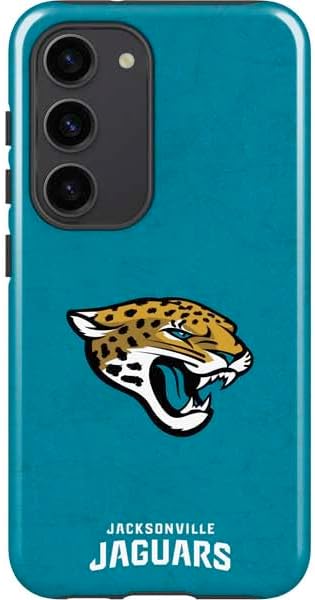 Skinit Pro Phone Case Compatible with Galaxy S23 - Officially Licensed NFL Jacksonville Jaguars Design