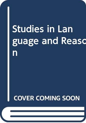 Studies in Language and Reason 006491691X Book Cover