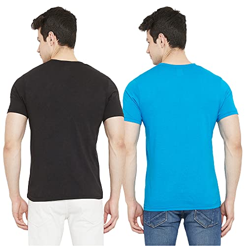 Image of Cotton Solid Regular Fit Half Sleeve T-Shirts for Men