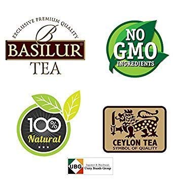 Basilur | Leaf Of Ceylon Variety Sampler | 4 Different Regions And Elevations | Pure Ceylon Black & Green Teas | Food Service Pack | 60 Sachets Total #TOP1