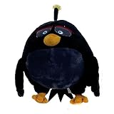  Bomb Pajaro Negro 30cm Muñeco Peluche Pelicula Video Juego Angry Birds Red Bird 30cm Original Rovio Nuevo Super Suave Gran Calidad