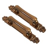 Finition antique en alliage robuste : La poignée arbore une teinte brun clair avec fini alliage ancien qui confère un style rétro classique, associée à fabrication résistante qui supporte un usage fréquent en intérieur comme extérieur, pour maintien durable