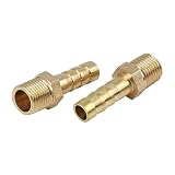 X AUTOHAUX Adapter kolczasty do męskiego węża NPT 1/8"x6mm ID wąż do samochodu 5szt