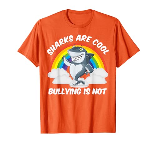 Los tiburones son cool bullying no es el día de la unidad naranja Camiseta