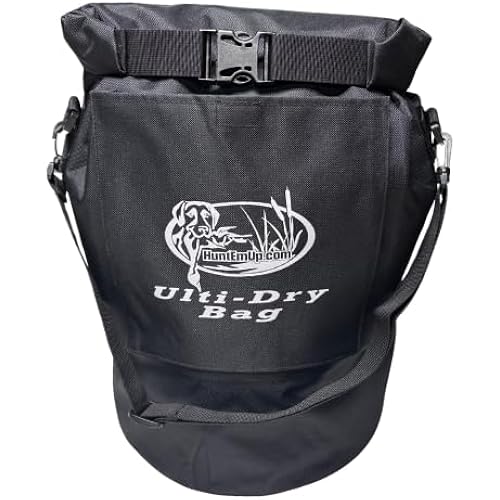 Ulti-Dry Waterproof Dry Bag, 40 lbs - Large, Roll-Top and Airtight Bags for Kibble, Travel Storage for Dog Food - Shoulder Strap for Field Use, Hunting, Hiking, Camping, Boating