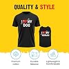 APPARELYN Dogs and Owner Matching Clothes - Adorable Heart My Dog & Human Pet & Owner Matching Outfits with Owners - Soft Pet Clothes Black